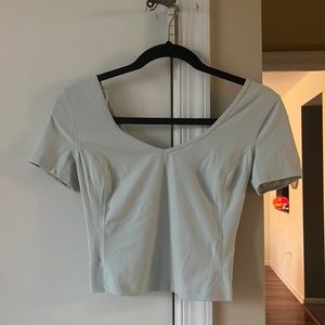 Baby blue Lululemon Align top